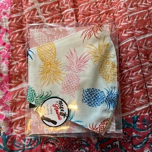 Nani Island Multicolored Pineapple Print Face Mask